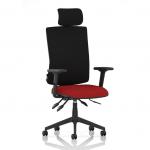 Orlena High Back Task Operator Chair With Arms And Headrest Bespoke Colour Seat Bergamot Cherry KCUP4925