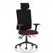 Orlena High Back Task Operator Chair With Arms And Headrest Bespoke Colour Seat Ginseng Chilli KCUP4926