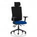 Orlena High Back Task Operator Chair With Arms And Headrest Bespoke Colour Seat Stevia Blue KCUP4930