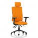 Orlena High Back Task Operator Chair With Arms And Headrest Bespoke Colour Back And Seat Senna Yellow KCUP4949