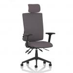 Orlena High Back Task Operator Chair With Arms And Headrest Bespoke Colour Back And Seat Rivet Fuse KCUP4954