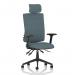 Orlena High Back Task Operator Chair With Arms And Headrest Bespoke Colour Back And Seat Rivet Quench KCUP4955