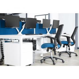 Impulse/Evolve Plus Bench Screen 1600 Blue White Frame LEB047