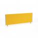 ImpulseEvolve Plus Bench Screen 1200 Silver Frame Bespoke Senna Yellow Fabric LEB105