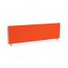 ImpulseEvolve Plus Bench Screen 1400 Silver Frame Bespoke Tabasco Orange Fabric LEB117