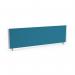 ImpulseEvolve Plus Bench Screen 1400 Silver Frame Bespoke Maringa Teal Fabric LEB118