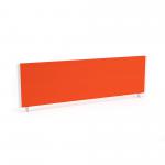 Impulse/Evolve Plus Bench Screen 1400 Bespoke Tabasco Orange White Frame LEB125