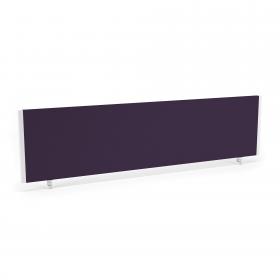 Impulse/Evolve Plus Bench Screen 1600 Bespoke Tansy Purple White Frame LEB143