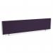 ImpulseEvolve Plus Bench Screen 1800 Silver Frame Bespoke Tansy Purple Fabric LEB151