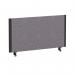 ImpulseEvolve Plus Bench Screen 800 Black Frame Bespoke Rivet Fuse Fabric LEB245
