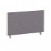 ImpulseEvolve Plus Bench Screen 800 White Frame Bespoke Rivet Fuse Fabric LEB269