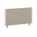ImpulseEvolve Plus Bench Screen 800 White Frame Bespoke Quest Salt Fabric LEB276