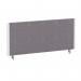 ImpulseEvolve Plus Bench Screen 1000 White Frame Bespoke Rivet Fuse Fabric LEB305