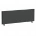 ImpulseEvolve Plus Bench Screen 1200 Black Frame Bespoke Quest Mussel Fabric LEB323