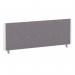 ImpulseEvolve Plus Bench Screen 1200 White Frame Bespoke Rivet Fuse Fabric LEB341
