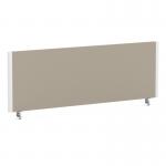 ImpulseEvolve Plus Bench Screen 1200 White Frame Bespoke Quest Salt Fabric LEB348