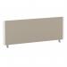 ImpulseEvolve Plus Bench Screen 1200 White Frame Bespoke Quest Salt Fabric LEB348