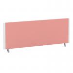 ImpulseEvolve Plus Bench Screen 1200 White Frame Bespoke Quest Shrimp Fabric LEB350