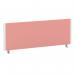 ImpulseEvolve Plus Bench Screen 1200 White Frame Bespoke Quest Shrimp Fabric LEB350