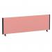 ImpulseEvolve Plus Bench Screen 1400 Black Frame Bespoke Quest Shrimp Fabric LEB362