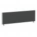 ImpulseEvolve Plus Bench Screen 1400 Silver Frame Bespoke Quest Mussel Fabric LEB371