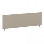 ImpulseEvolve Plus Bench Screen 1400 Silver Frame Bespoke Quest Salt Fabric LEB372