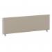 ImpulseEvolve Plus Bench Screen 1400 Silver Frame Bespoke Quest Salt Fabric LEB372