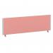 ImpulseEvolve Plus Bench Screen 1400 Silver Frame Bespoke Quest Shrimp Fabric LEB374