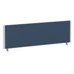 ImpulseEvolve Plus Bench Screen 1400 Silver Frame Bespoke Quest Whelk Fabric LEB375