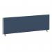 ImpulseEvolve Plus Bench Screen 1400 Silver Frame Bespoke Quest Whelk Fabric LEB375