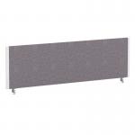 ImpulseEvolve Plus Bench Screen 1400 White Frame Bespoke Rivet Fuse Fabric LEB377
