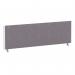 ImpulseEvolve Plus Bench Screen 1400 White Frame Bespoke Rivet Fuse Fabric LEB377