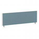 ImpulseEvolve Plus Bench Screen 1400 White Frame Bespoke Rivet Quench Fabric LEB378