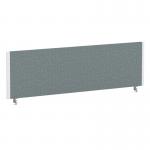 ImpulseEvolve Plus Bench Screen 1400 White Frame Bespoke Rivet Tensile Fabric LEB379