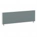 ImpulseEvolve Plus Bench Screen 1400 White Frame Bespoke Rivet Tensile Fabric LEB379