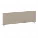 ImpulseEvolve Plus Bench Screen 1400 White Frame Bespoke Quest Salt Fabric LEB384