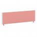 ImpulseEvolve Plus Bench Screen 1400 White Frame Bespoke Quest Shrimp Fabric LEB386