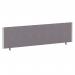 ImpulseEvolve Plus Bench Screen 1600 Silver Frame Bespoke Rivet Fuse Fabric LEB401