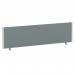ImpulseEvolve Plus Bench Screen 1600 Silver Frame Bespoke Rivet Tensile Fabric LEB403