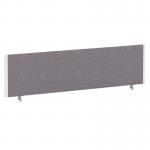 ImpulseEvolve Plus Bench Screen 1600 White Frame Bespoke Rivet Fuse Fabric LEB413