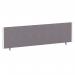 ImpulseEvolve Plus Bench Screen 1600 White Frame Bespoke Rivet Fuse Fabric LEB413