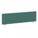 ImpulseEvolve Plus Bench Screen 1600 White Frame Bespoke Quest Kelp Fabric LEB417