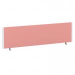 ImpulseEvolve Plus Bench Screen 1600 White Frame Bespoke Quest Shrimp Fabric LEB422