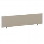 ImpulseEvolve Plus Bench Screen 1800 Silver Frame Bespoke Quest Salt Fabric LEB444
