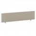 ImpulseEvolve Plus Bench Screen 1800 Silver Frame Bespoke Quest Salt Fabric LEB444