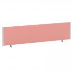 ImpulseEvolve Plus Bench Screen 1800 Silver Frame Bespoke Quest Shrimp Fabric LEB446