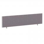 ImpulseEvolve Plus Bench Screen 1800 White Frame Bespoke Rivet Fuse Fabric LEB449