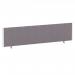 ImpulseEvolve Plus Bench Screen 1800 White Frame Bespoke Rivet Fuse Fabric LEB449