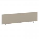 ImpulseEvolve Plus Bench Screen 1800 White Frame Bespoke Quest Salt Fabric LEB456