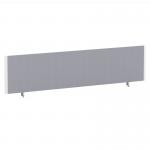ImpulseEvolve Plus Bench Screen 1800 White Frame Bespoke Quest Shell Fabric LEB457